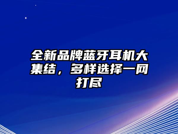 全新品牌藍(lán)牙耳機(jī)大集結(jié)，多樣選擇一網(wǎng)打盡
